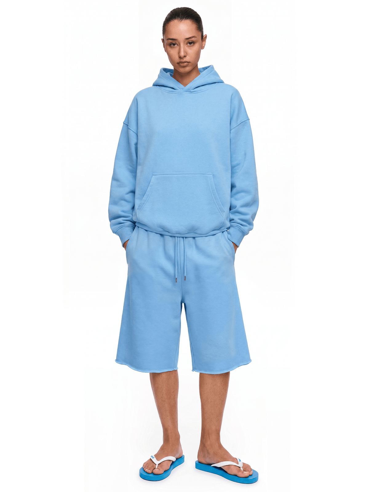 Sweat à capuche boxy épais Palette