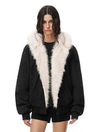 Veste en fourrure léopard Cyber Kitty