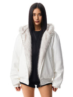Veste en fourrure léopard Cyber Kitty
