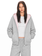 Contrast Zip-Up Jacket