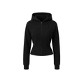 Cropped Cinch Zip Hoodie & Straight Sweatpants