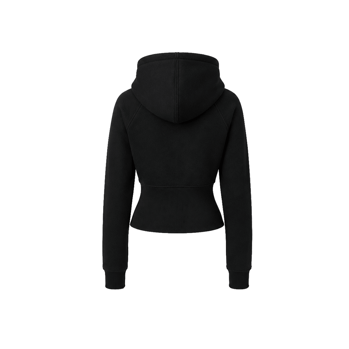 Cropped Cinch Zip Hoodie & Straight Sweatpants