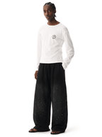 Crystal Stud Acid Hoodie&Sweatpants