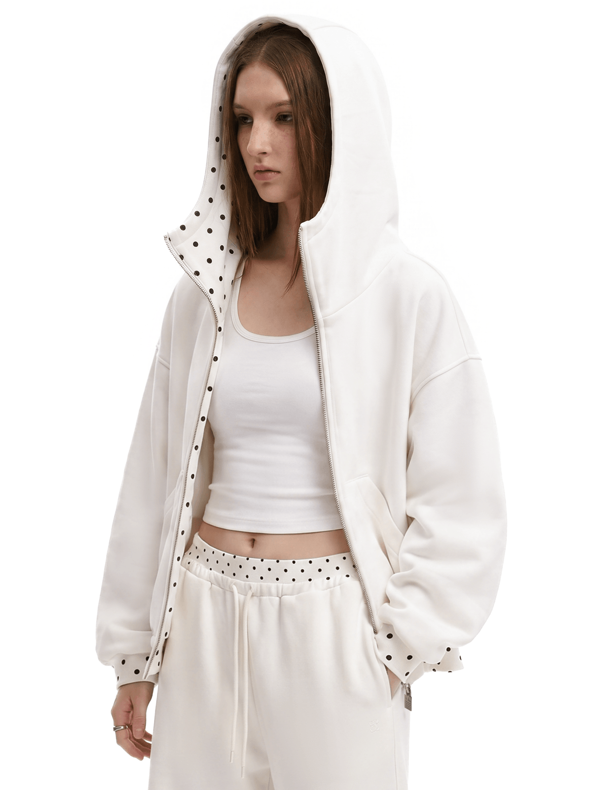 Cyber Static-hoodie met rits