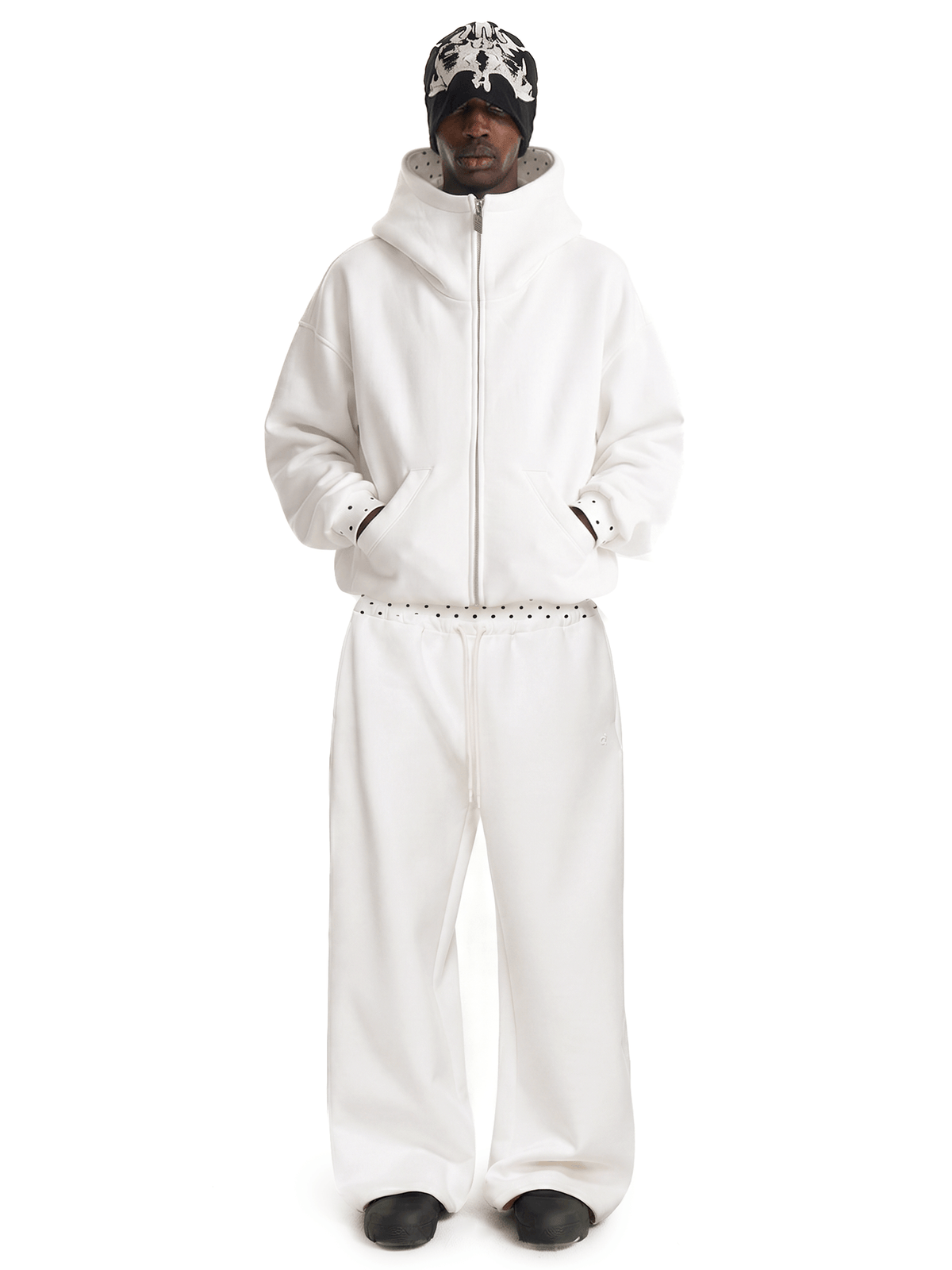 Cyber Static-hoodie met rits
