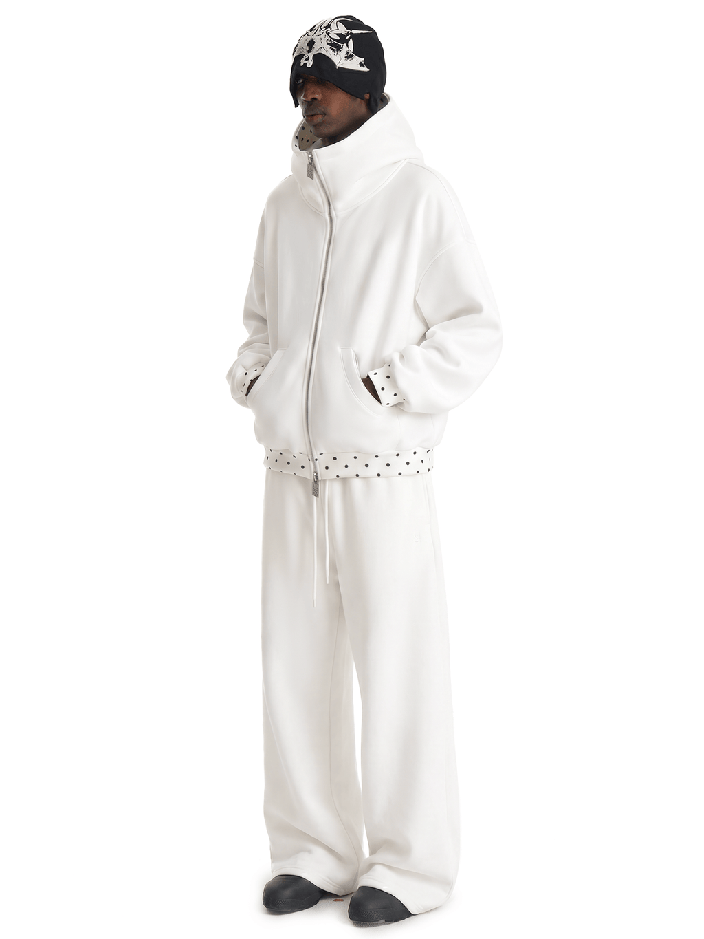 Bluza Cyber Static na suwak z kapturem