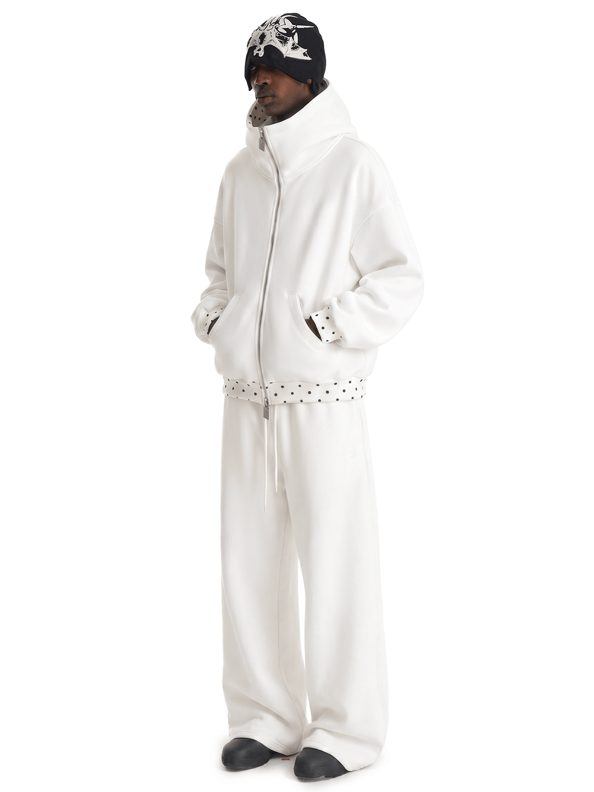Cyber Static-hoodie met rits