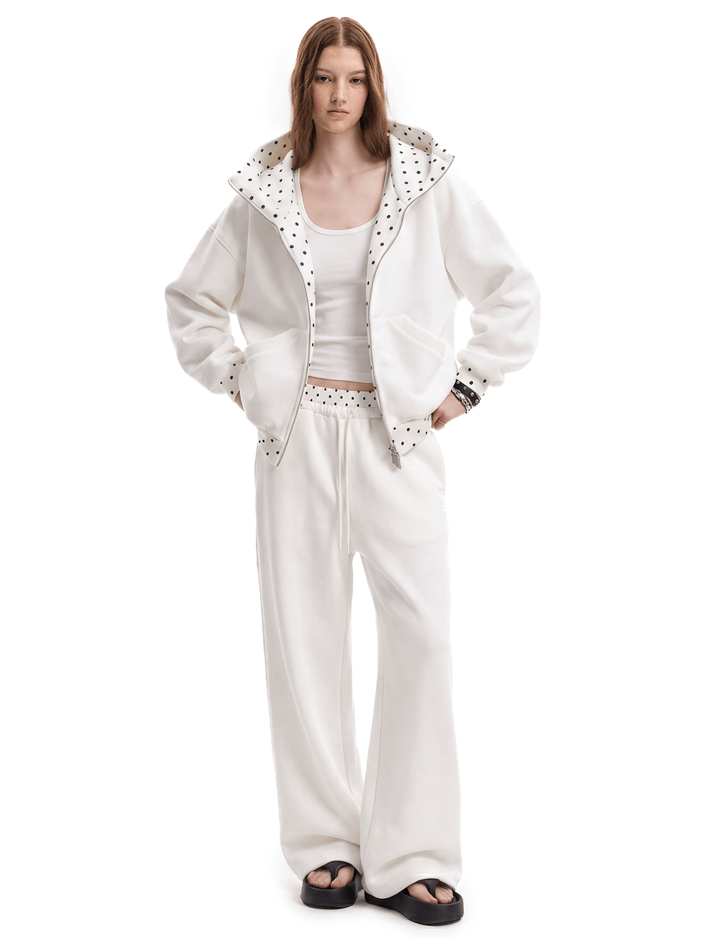 Bluza Cyber Static na suwak z kapturem