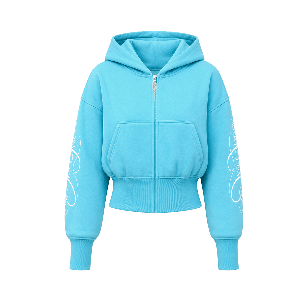 Felpe con cappuccio e zip con stampa leopardata graffiti