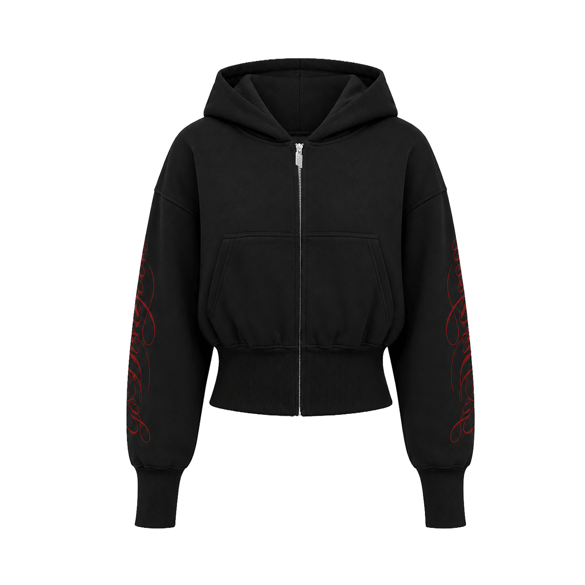 Felpe con cappuccio e zip con stampa leopardata graffiti
