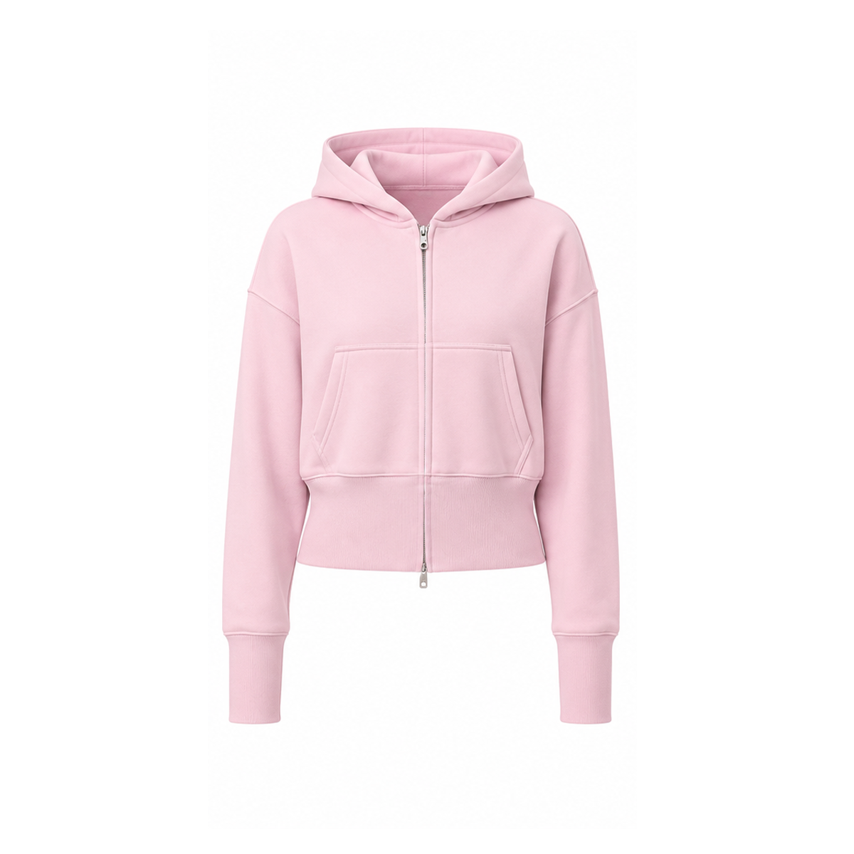Washed Graphic Crop Hoodie
