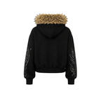 Glitz Script Fur Hoodie