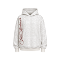 Sweat à capuche oversize à motif peau de serpent Script