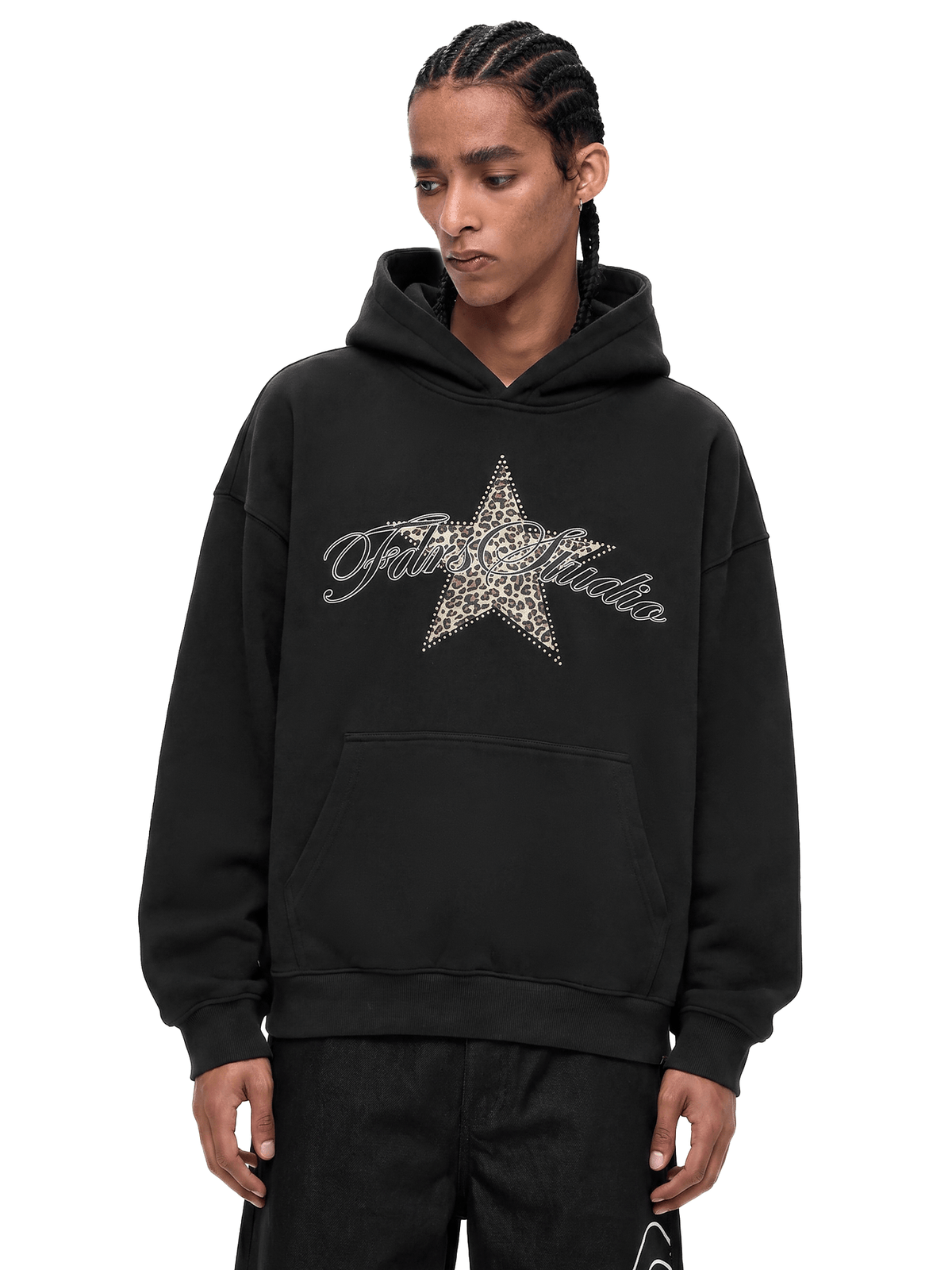 Gothic Rhinestone Star Hoodie