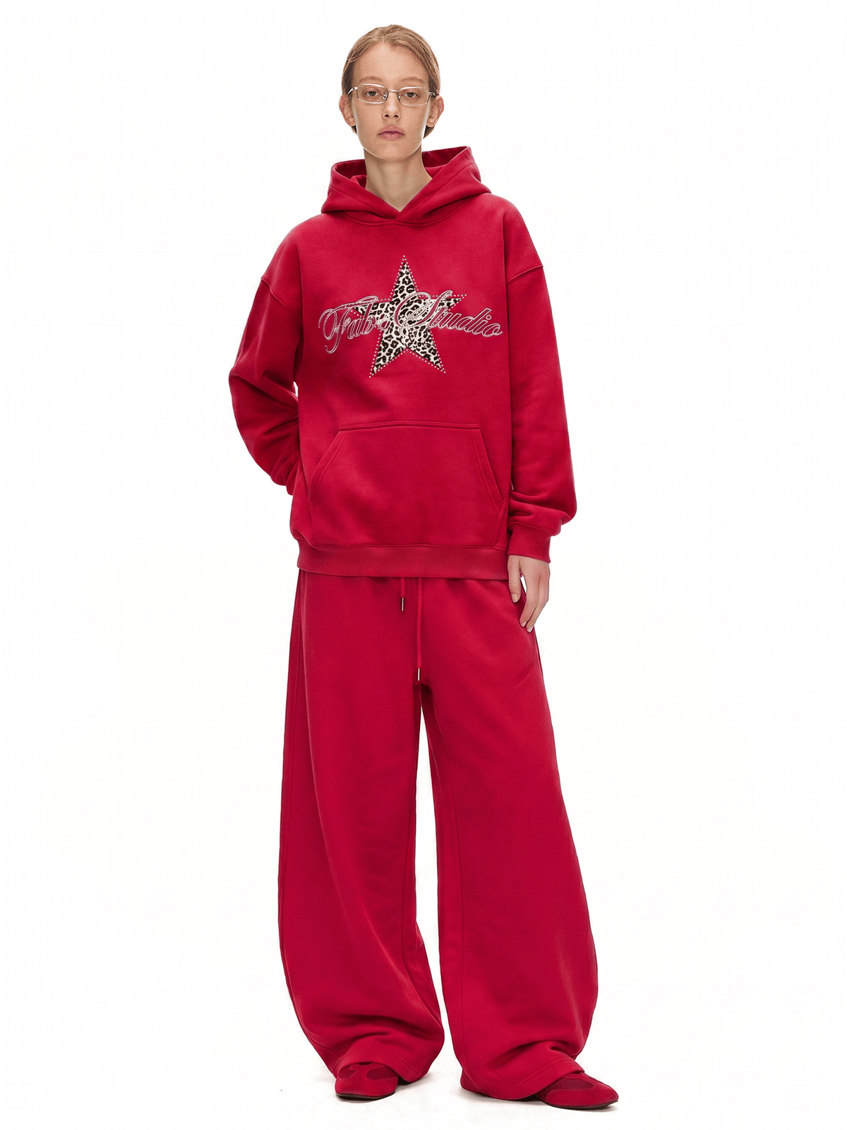Gothic Rhinestone Star Hoodie