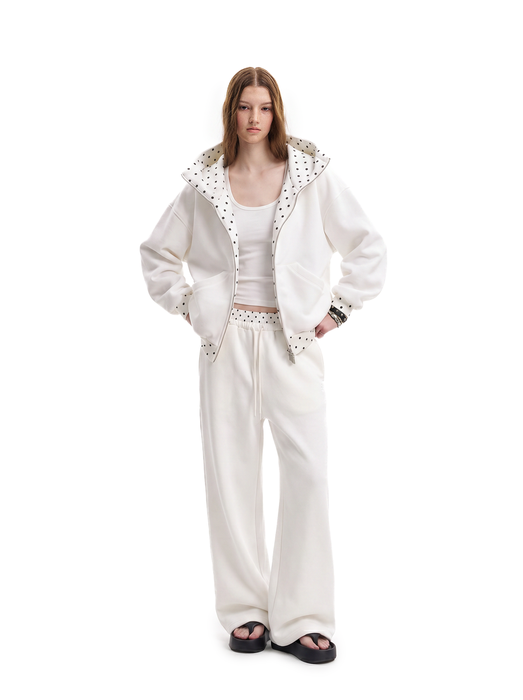 Bluza Cyber Static na suwak z kapturem