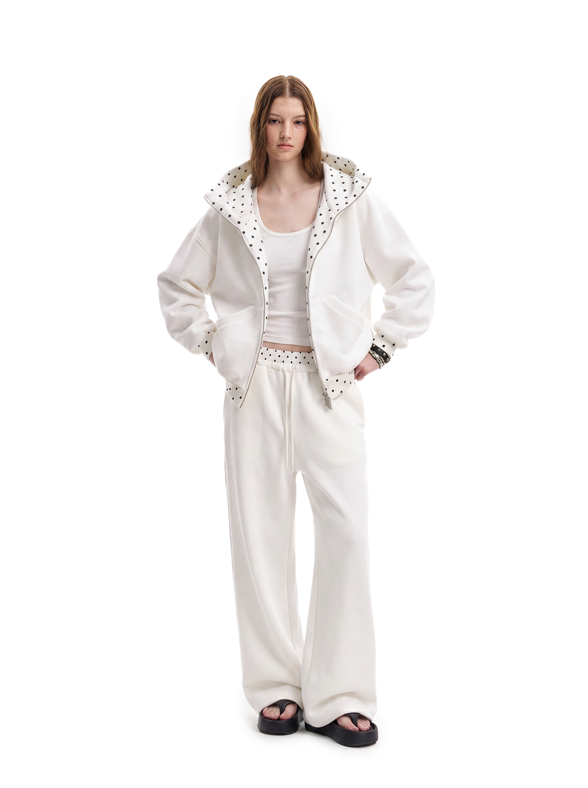 Bluza Cyber Static na suwak z kapturem