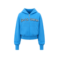 Gewassen hoodie met luipaardapplicatie