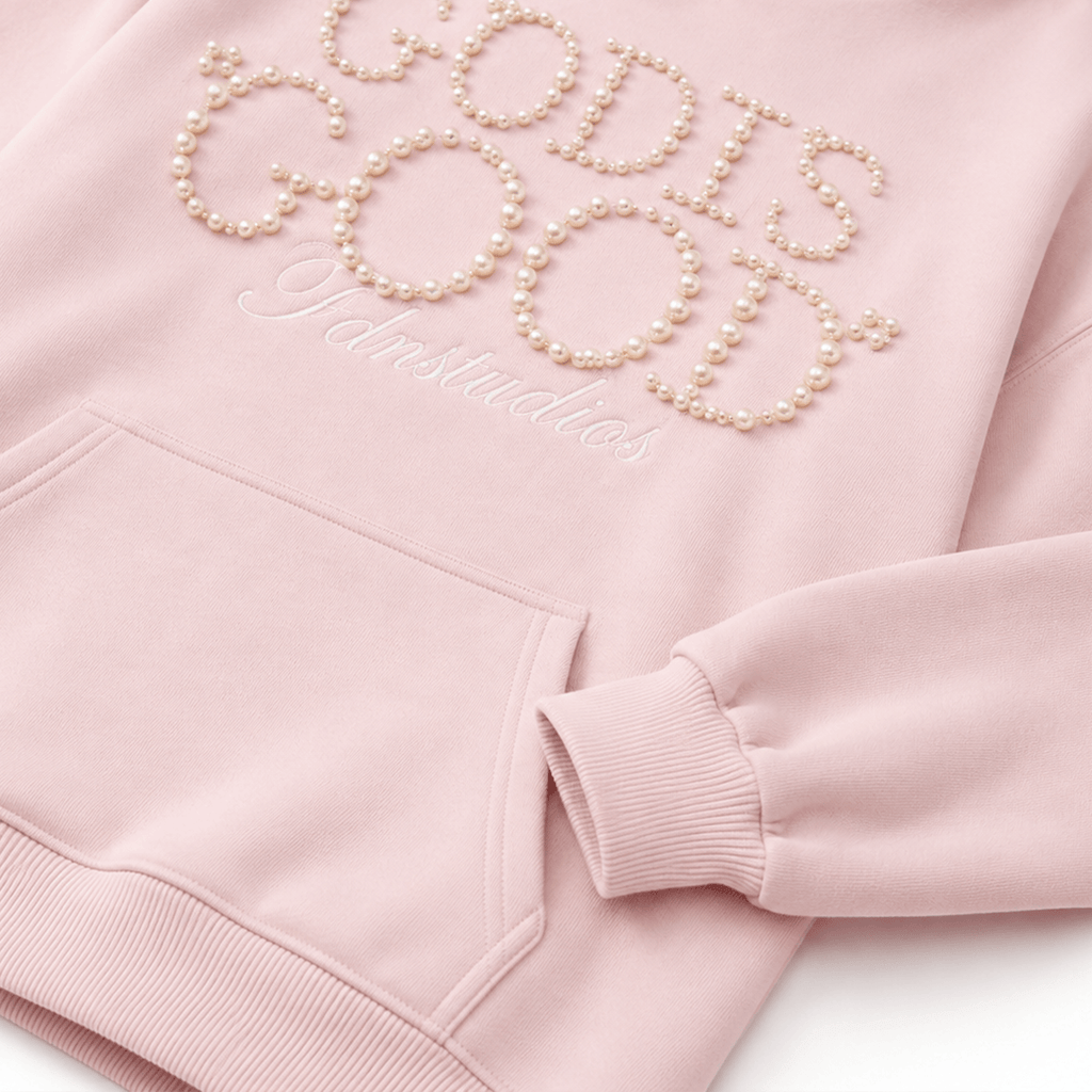 Pearl Script Oversized Hoodie