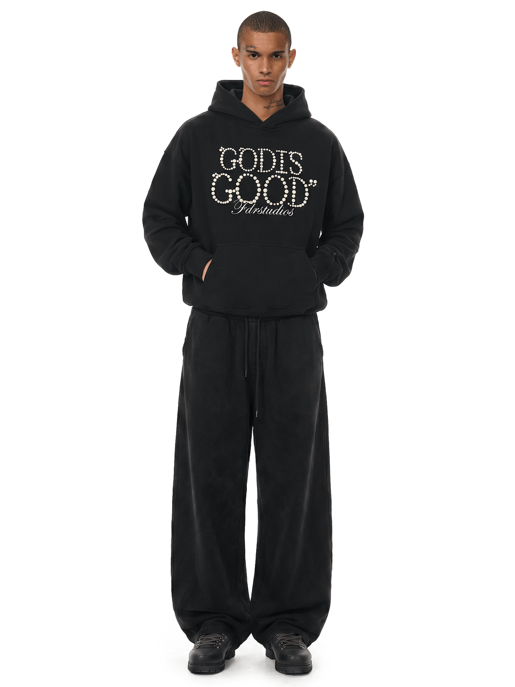 Pearl Script Oversized Hoodie