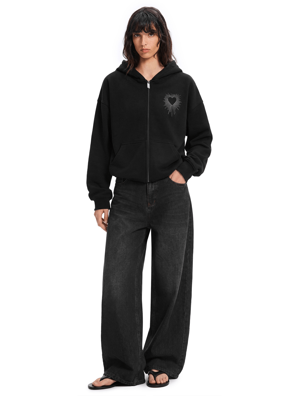 Sparkle Wings Zip Hoodie