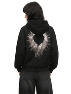 Sparkle Wings Zip Hoodie