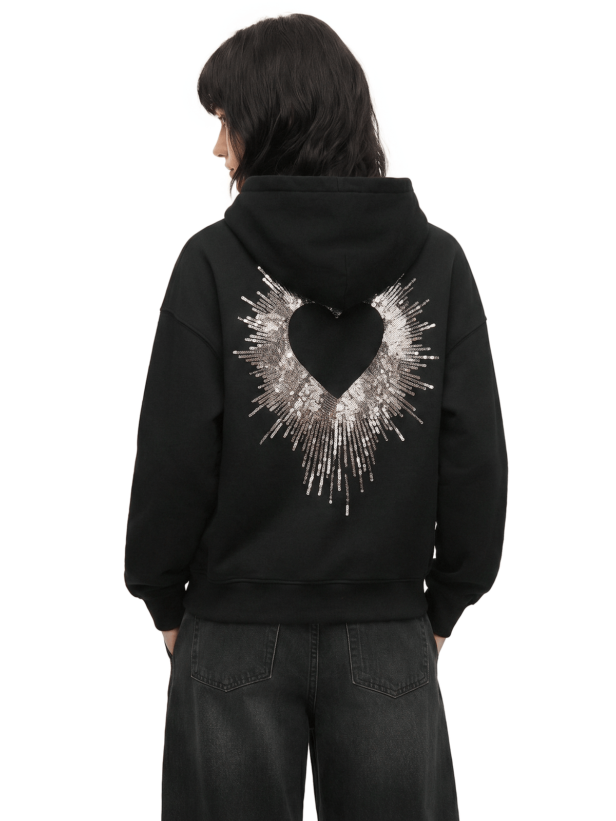 Sparkle Wings Zip Hoodie