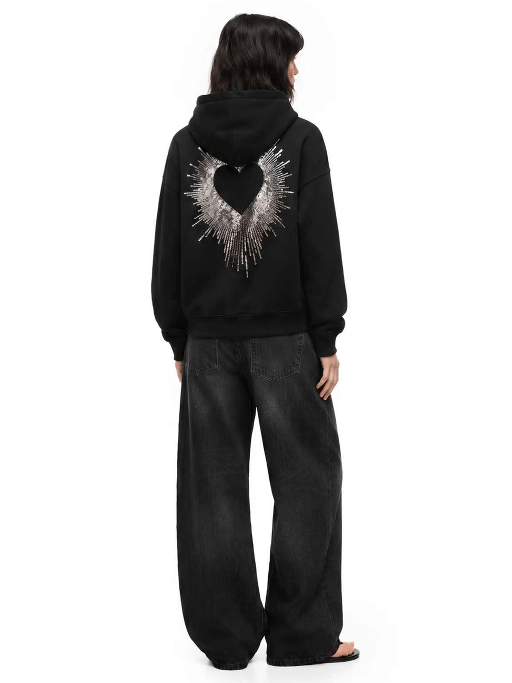 Sparkle Wings Zip Hoodie