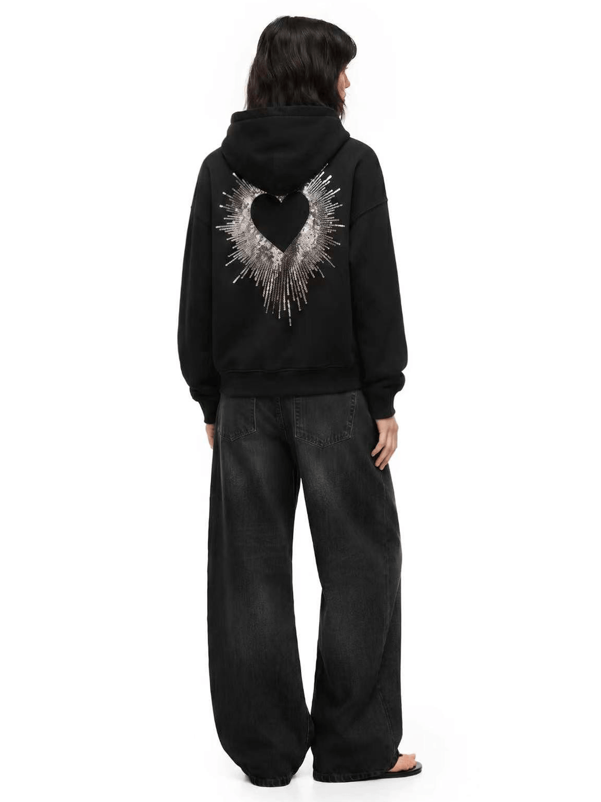 Sparkle Wings Zip Hoodie