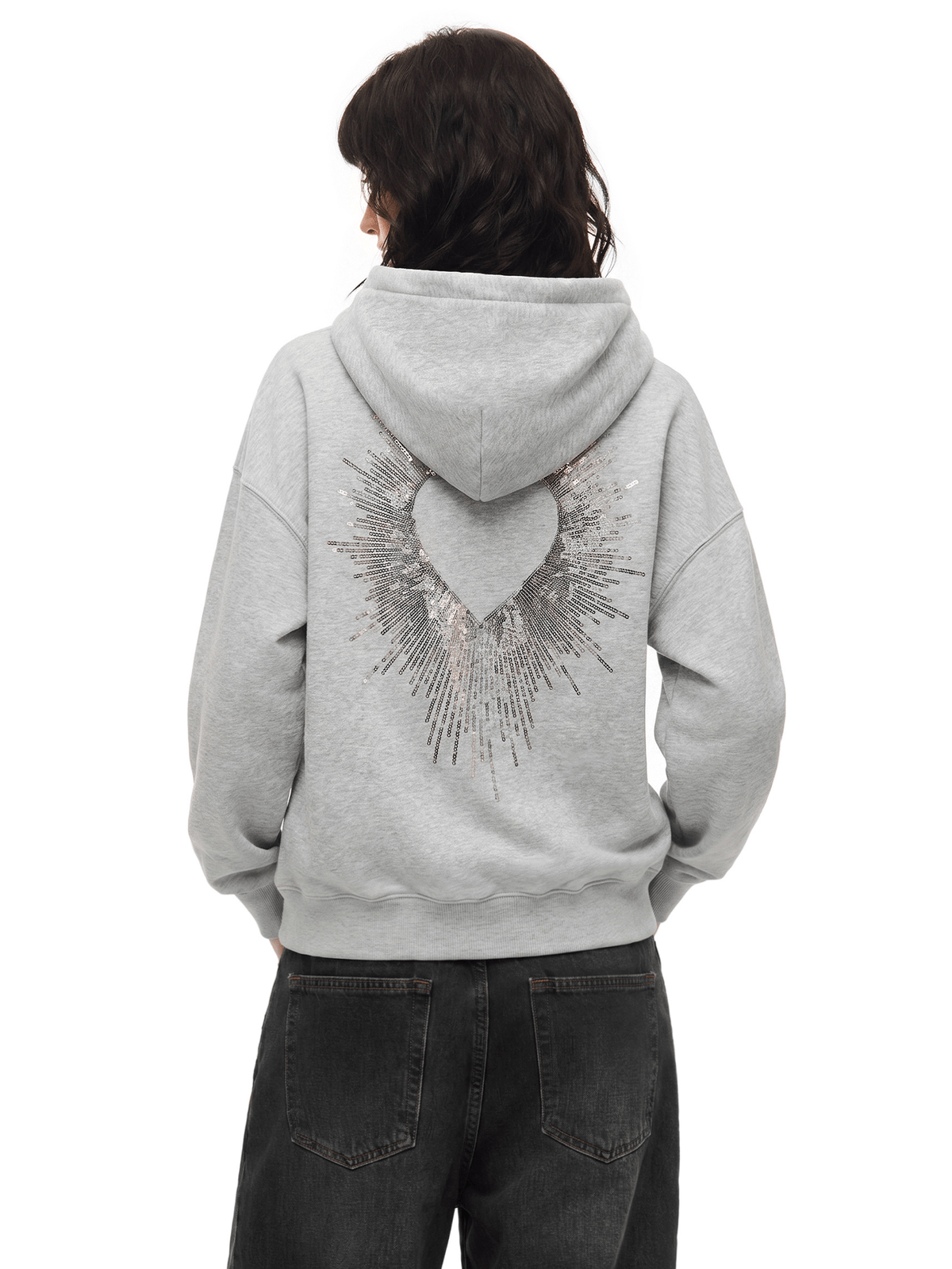 Sparkle Wings Zip Hoodie