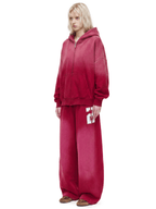 Sweat à capuche zippé délavé