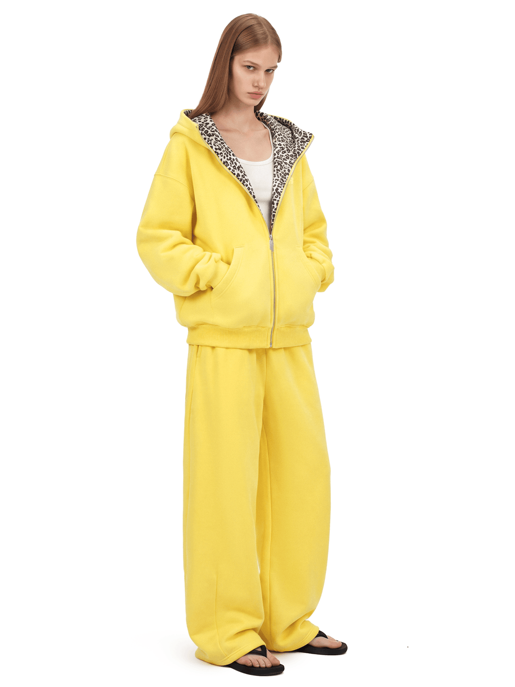 Sweat à capuche léopard anti-anxiété sociale