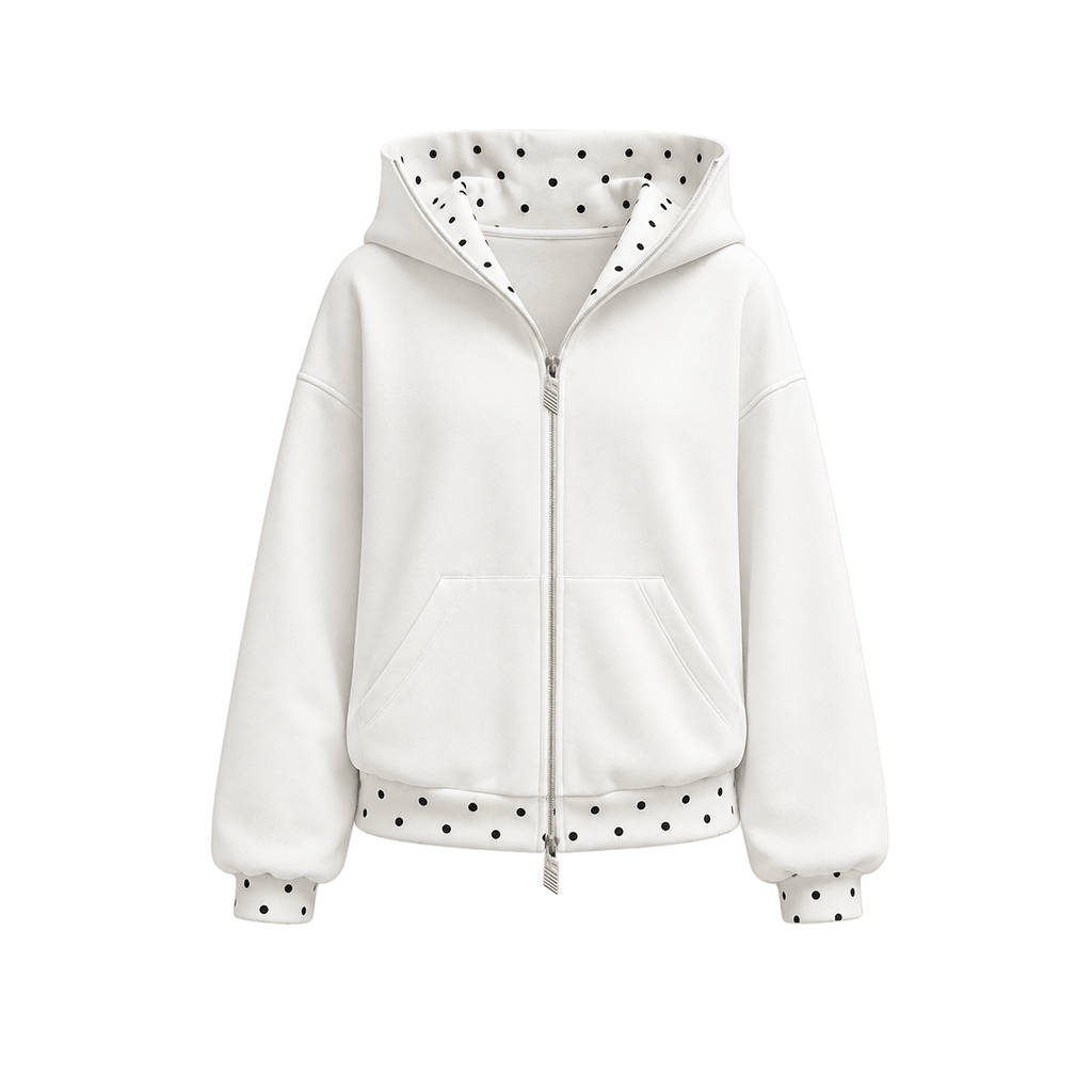 Bluza Cyber Static na suwak z kapturem