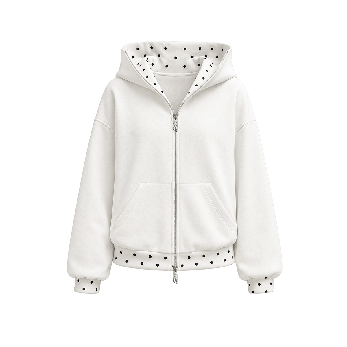 Cyber Static-hoodie met rits