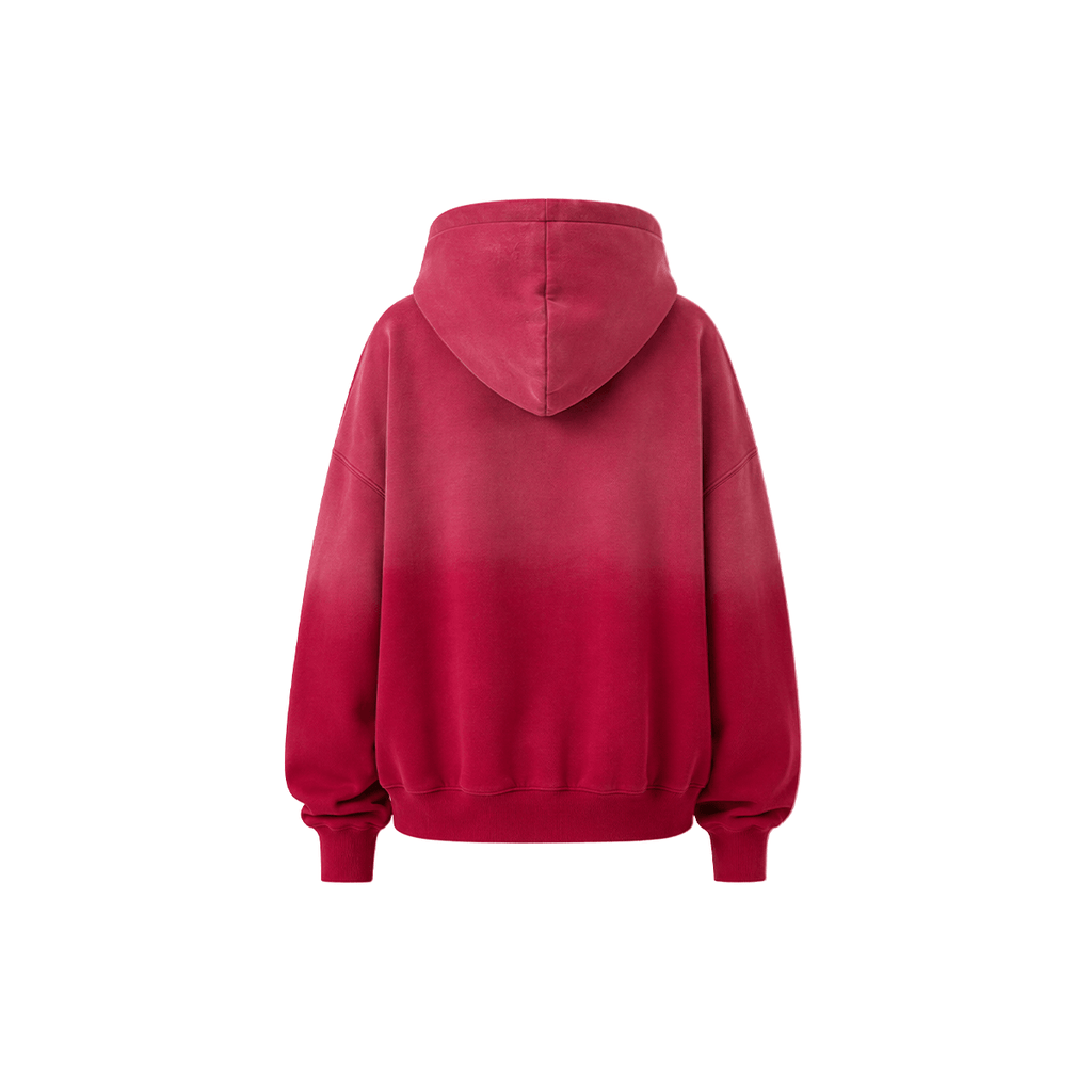Sweat à capuche zippé délavé
