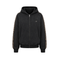 Washed Leopard Tape Hoodie