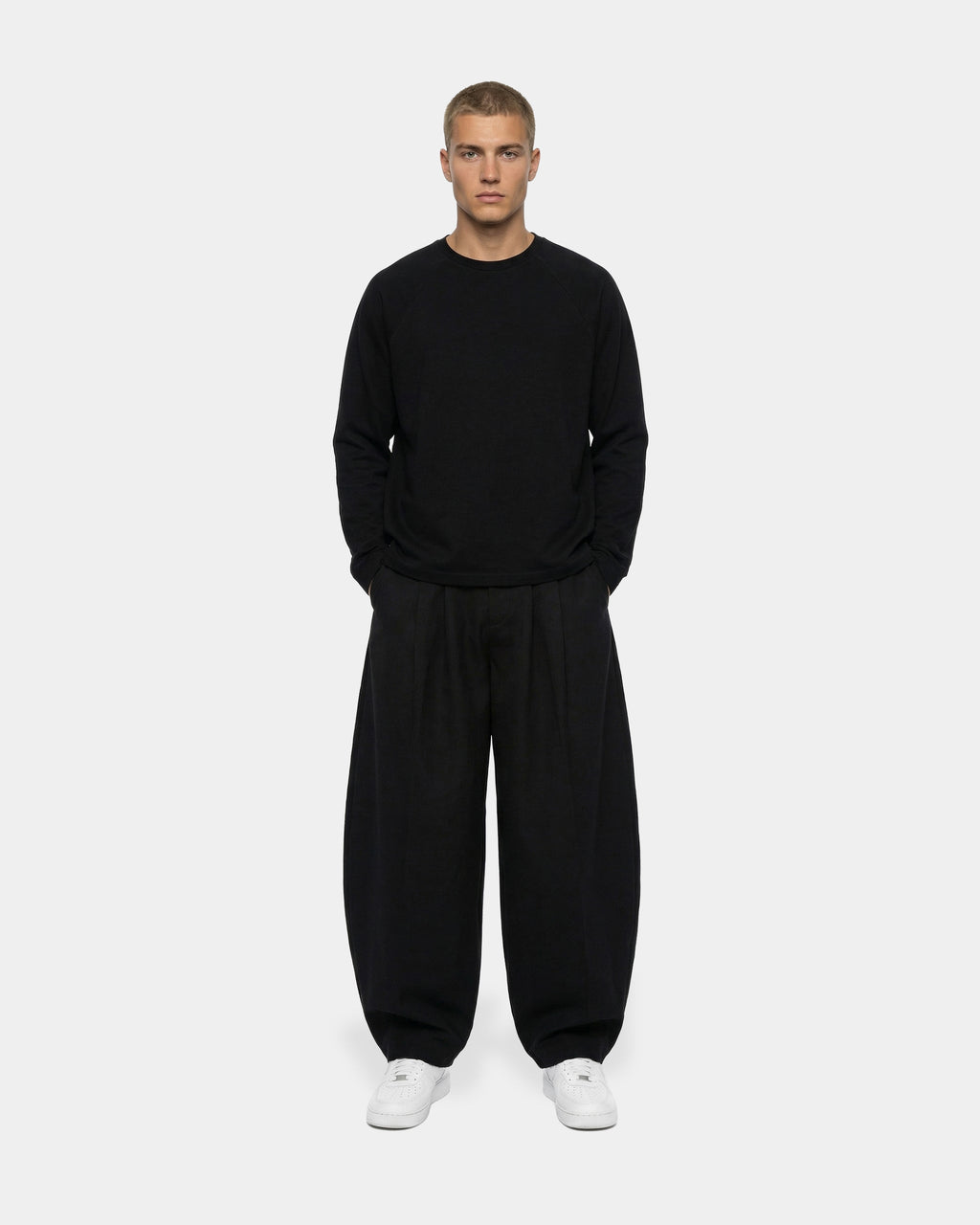 Boxy Oversized Black Longsleeve