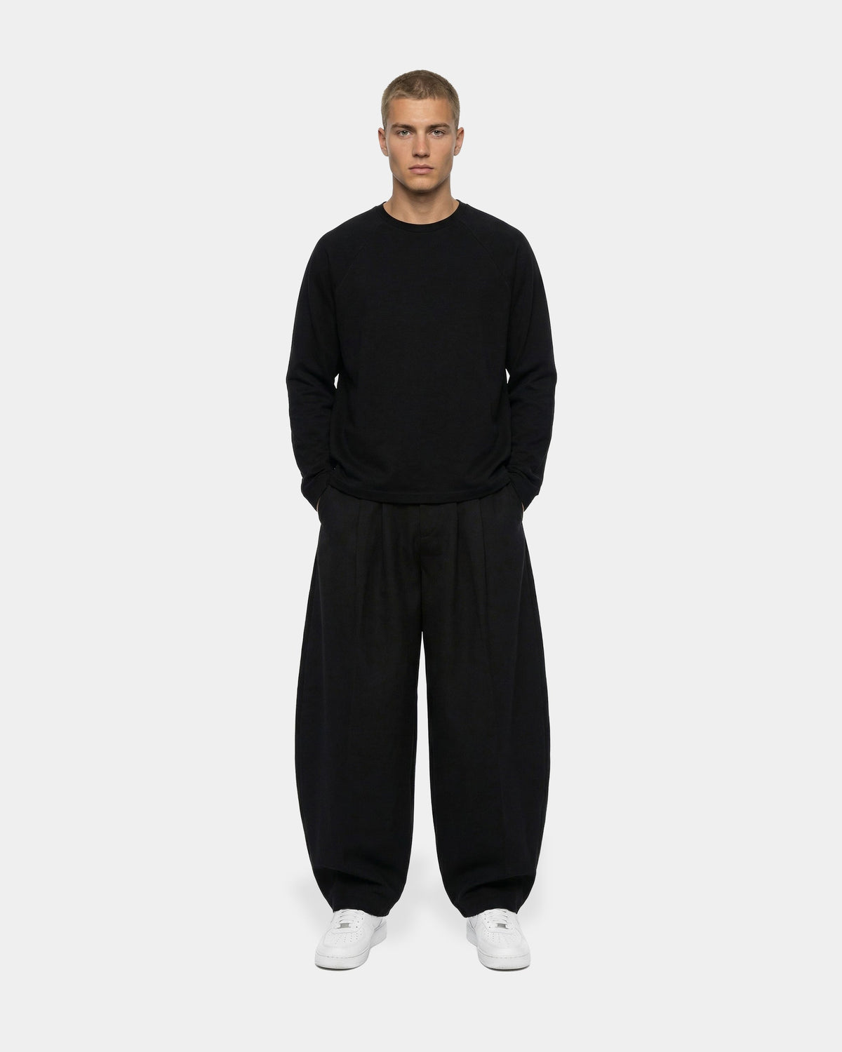 Boxy Oversized Black Longsleeve