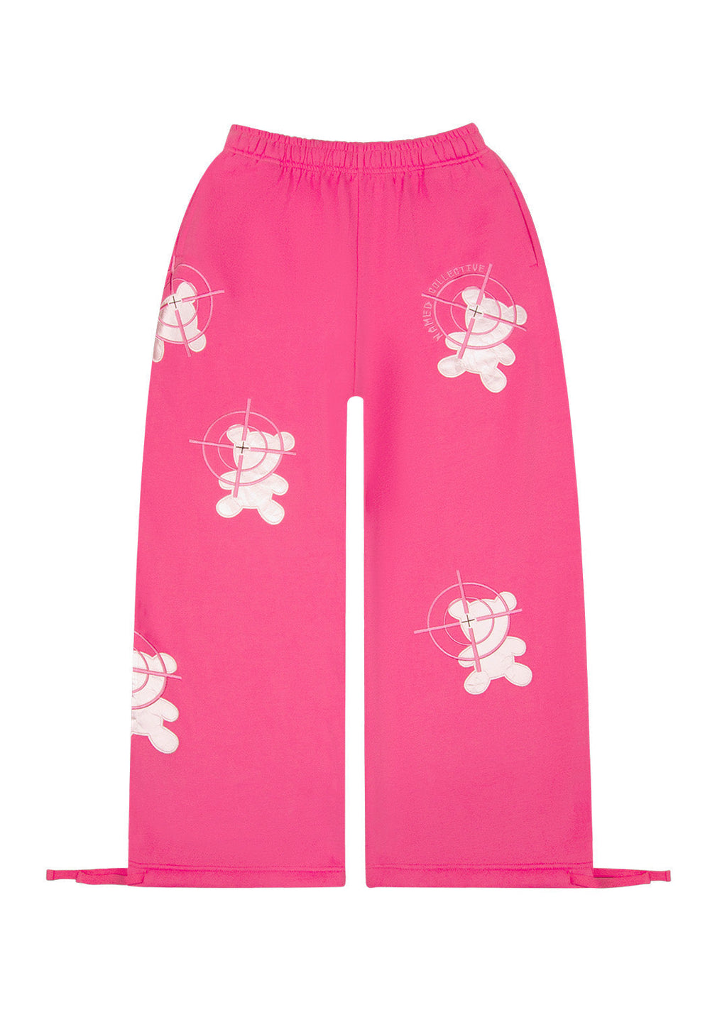 OBSZERNE SPODNIE DRESOWE GAMER HOT PINK