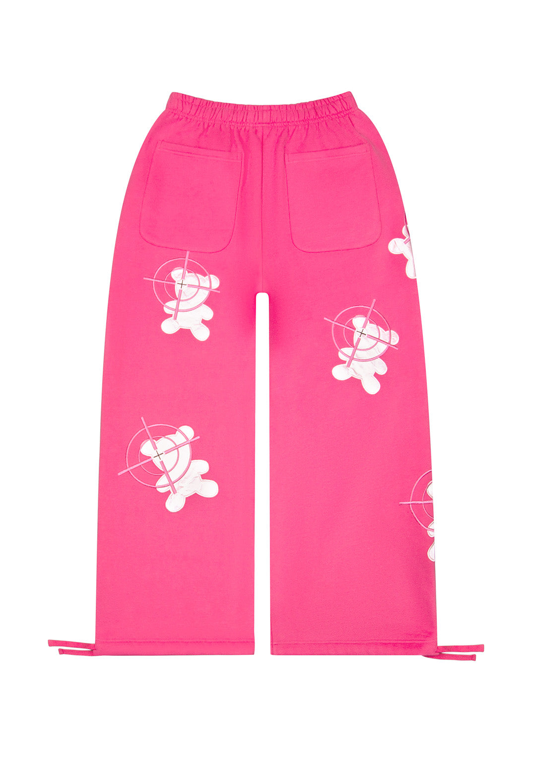 OBSZERNE SPODNIE DRESOWE GAMER HOT PINK