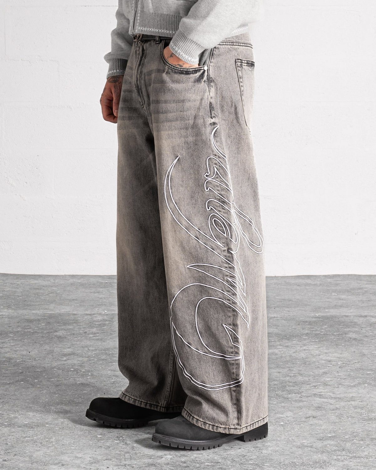 Denimbroek “HERITAGE” - Gewassen grijs