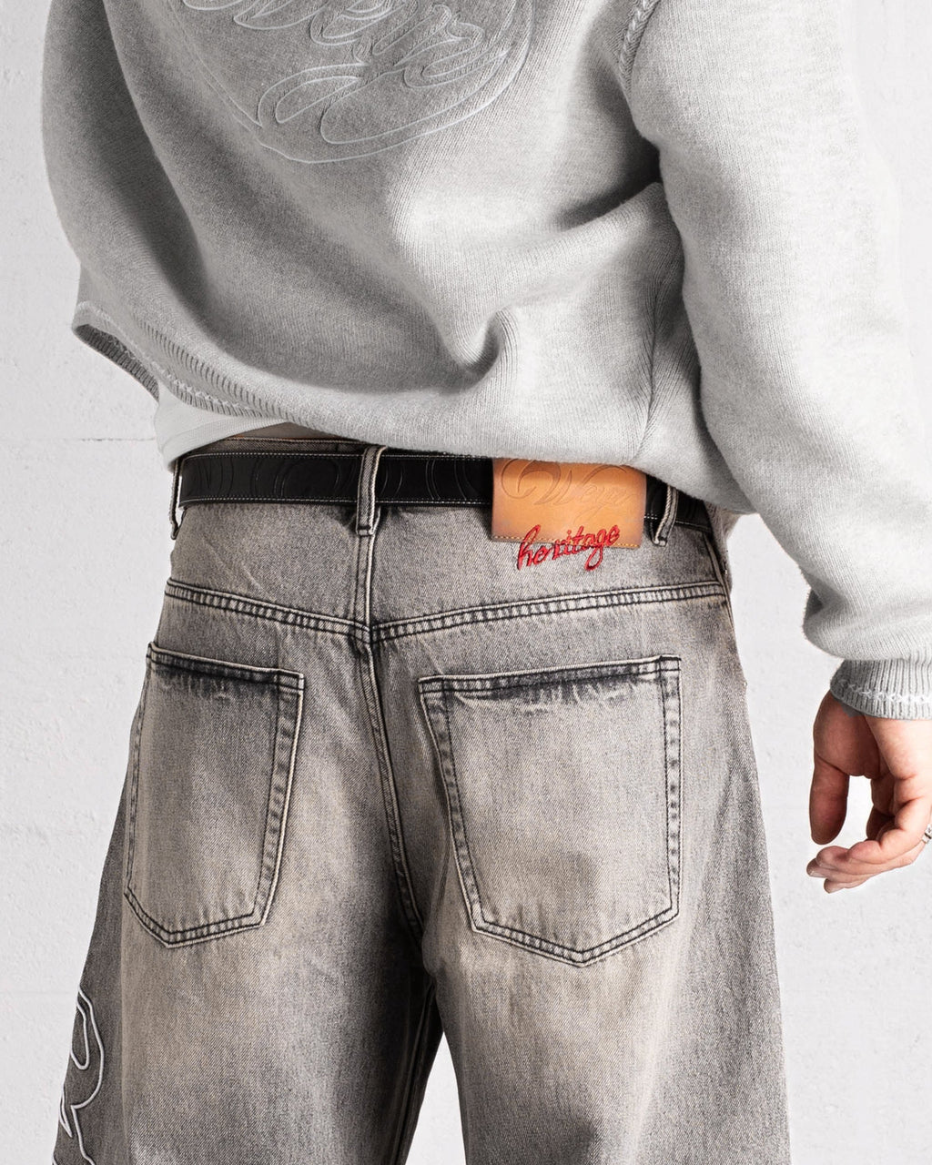 Denim Pants “HERITAGE” - Washed Grey