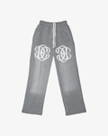 DEO JOGGINGHOSE IM DISTRESSED-LOOK GRAU