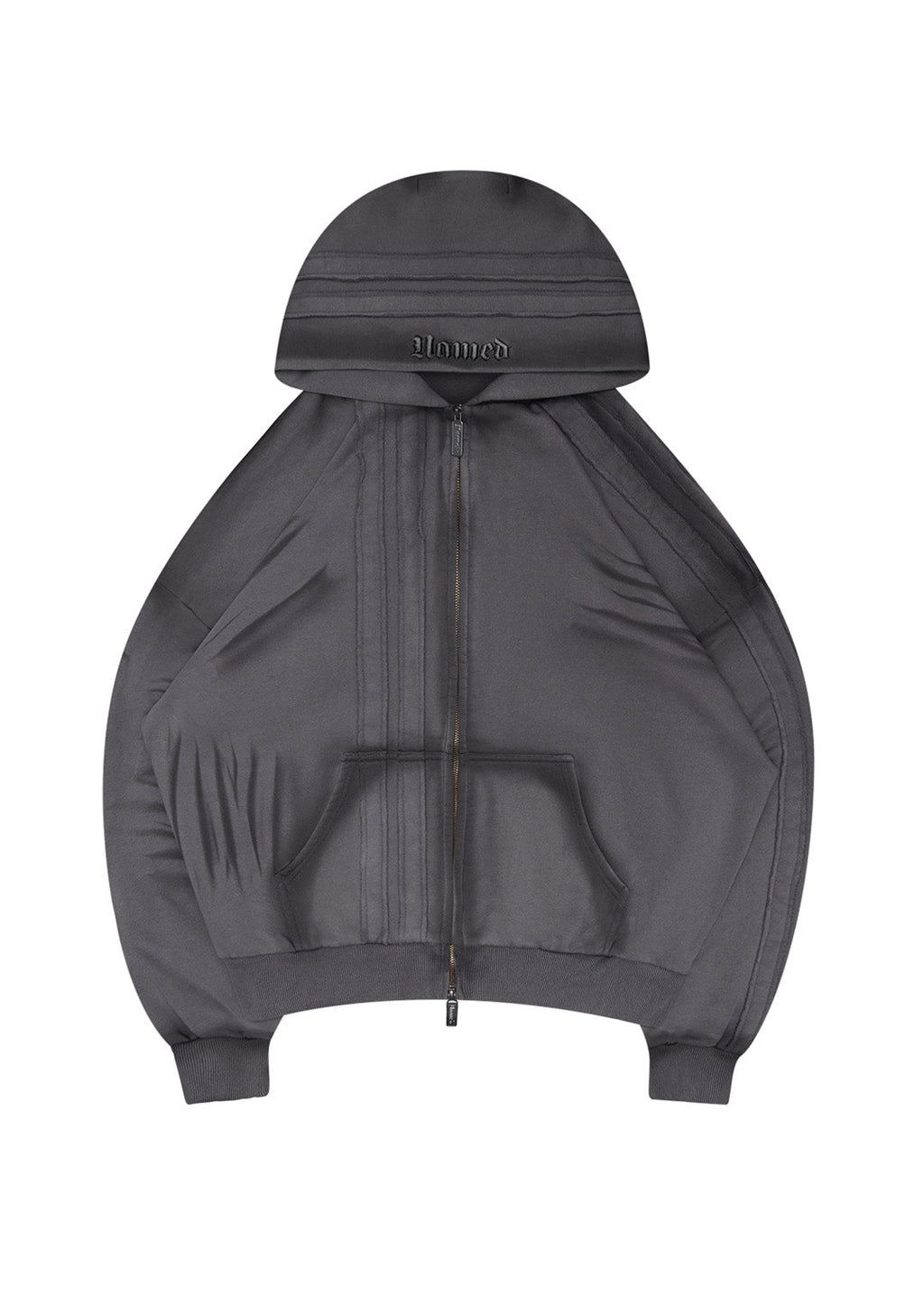 GRIME ZIP-HOODIE WASHED SLATE