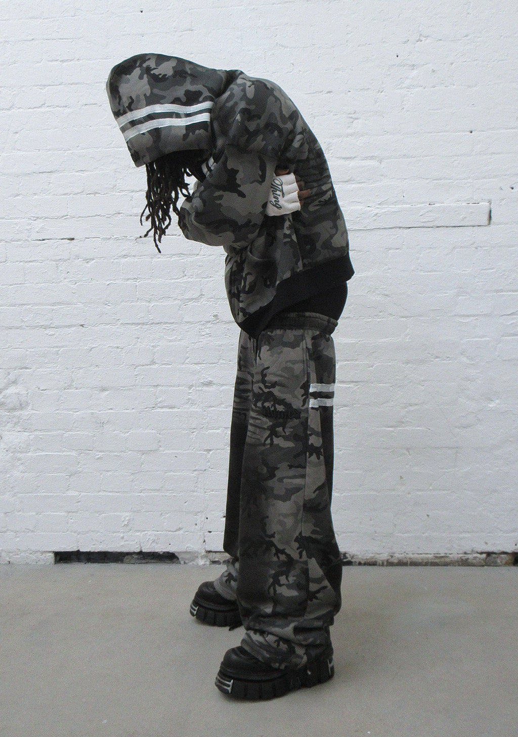 GRIME ZIP-HOODIE GRAU CAMO
