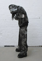 GRIME ZIP HOODIE GREY CAMO