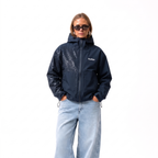 Wasserabweisende Cheetah-Regenjacke - Marineblau
