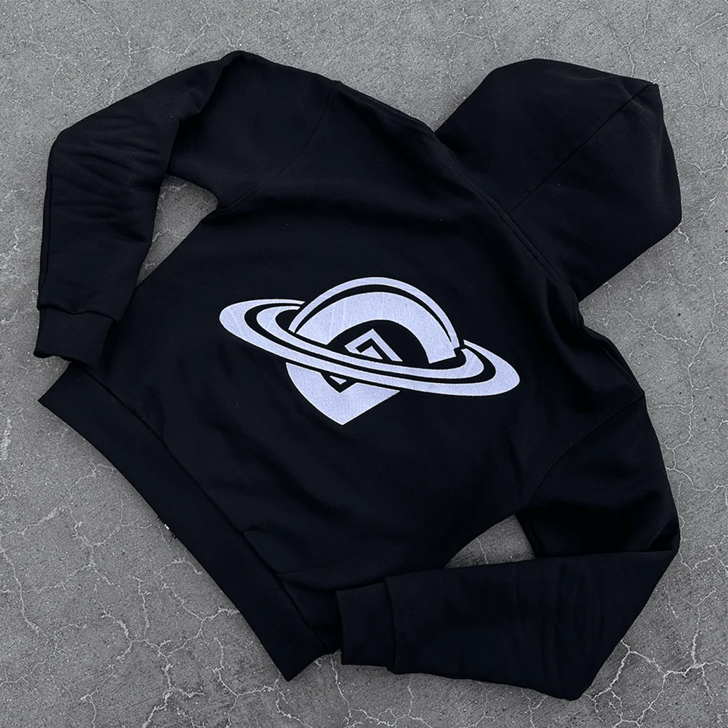 Hoodie met rits Gopo zwart