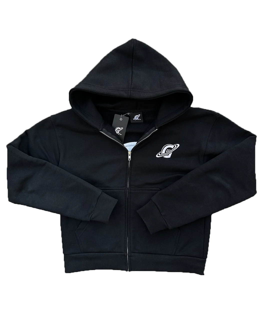 Hoodie met rits Gopo zwart