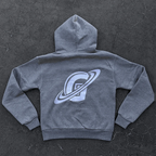 Hoodie met rits Gopo grijs